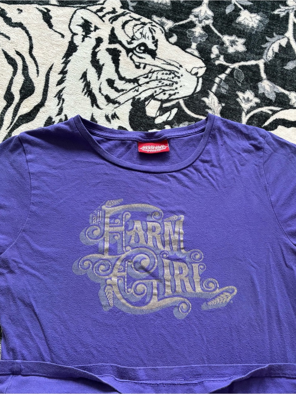 023 - VINTAGE 00s FARM GIRL WESTERN COWGIRL Y2K T SHIRT